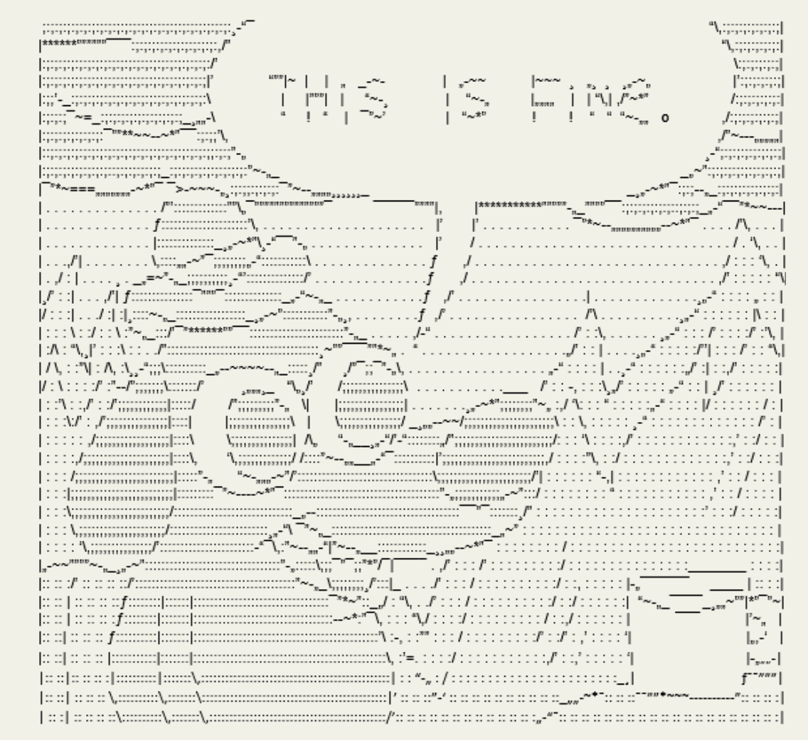 This is Fine ASCII art - dog sitting in burning room